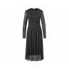 Tchibo - Šaty zo sieťoviny s potlačou - pre dámy - veľ. L 44/46 - farba: čierna/s potlačou