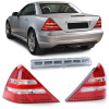LED Zadné svetlá + Tretie brzdové svetlo červeno číre (set) pre Mercedes SLK R170 96-04