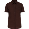 KARIBAN VINTAGE JUDITH K548 / Dámska košeľa s krátkym rukávom - brown XL
