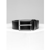 Čierny pánsky koženkový opasok Bolf 831
