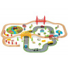 Bigjigs Rail Drevená vláčikodráha s vidieckou cestou 80 dielikov