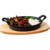 Panvica servírovacia ovál 21 cm tácka drevo