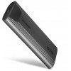 AXAGON EEM2-GTS2, USB-C 10Gb/s - M.2 NVMe a SATA SSD kovový THIN box, bez skrutiek