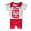 Dupačky - Baby Rampers 62 biela, červená, viacnásobná (62 Obliečky pre fanúšikov POĽSKO orlia bavlna 100%.PL)