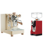 Lelit Bianca PL162T V3, gold + Eureka Mignon Perfetto, CR ferrari red