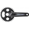 Shimano Stred Deore FC-M6100 170mm 32z. 12-k. čierny dvojdielny bez ložísk