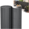 PVC krycia clona na balkón, terasu a oplotenie - 160 x 500 cm - tmavosivá