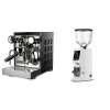 Rocket Espresso Appartamento TCA, black/black + Eureka Atom W 65, white