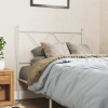 vidaXL Kovové čelo postele biele 90 cm - Biela - 199629-133365