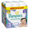 PAMPERS Active Baby Plienky jednorazové 3 (6-10 kg) 208 ks - MESAČNÁ ZÁSOBA