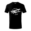 Still Plays With Planes - Tričko detské bavlnené - 122 cm/6 rokov ( Čierna )