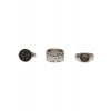 3-Pack Ring Set - Silver Color šedá S Urban Classics 4065812174529