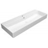 GSI KUBE X keramické umývadlo 120x47 cm, biela ExtraGlaze SPH 9424111