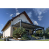 Pergola Solid se stahovací střechou - na stěnu 400 300