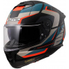 LS2 prilba STREAM II FF808 Road matt black/blue - S