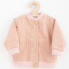 NEW BABY Dojčenský mušelínový kabátik New Baby Comfort clothes ružová Veľ. 56