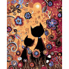 Maľovanie podľa čísel – Dve mačky, 40 × 50 cm, bez rámu a bez napnutia plátna 8596530002284