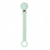 Nattou klip na cumlík silikón s potlačou mint green