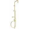 Mexen X, sprchový stĺp, sprchová hadica 150cm, mydelnička, prepínač sprchy, zlatá lesklá, 7939199-50