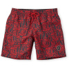 O'Neill STICKERPRINT SHORTS vínová,čierna Chlapčenské kúpacie šortky 164