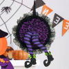 Halloween party výzdoba veniec na dvere čarodejnice (Halloween party výzdoba veniec na dvere čarodejnice)