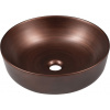Sapho PRIORI keramické umývadlo na dosku, priemer 41,5cm, meď PI040