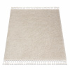 Eoshop Koberec BERBER čtvercový 9000, krémový - střapce, Maroko Shaggy (Velikost: 160x160 cm)