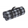 Pikniková deka károvaná, sivá