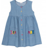 Bembi Dievčenské jeansové šaty Farba: Modrá, Veľkosť: 140