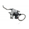 Shimano Rad+brzdová páčka AltusST-M3102prst 3-st., levá, V-Brake, 1800mm, strieborná