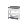 Bebeconfort Prebaľovací pult s vaničkou Rosie Mineral Grey 82x102x60 biela