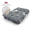 DRYBED Premium Vet Bed Big Paw šedý 100 x 75 cm