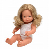 Bábika Miniland dievča Európanka tmavá blond 38 cm, 31260