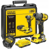 Stanley SFMCF830D2K FatMax Aku bezuhlíkový rázový uťahovák 1/4