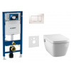 Geberit SET Duofix 111.300.00.5 +WCzávesné Tece One sprchov.Rimless+sedSC+Sigma30 Biele/Ch 111.300.00.5 NT5