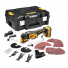 DCS356E1T DEWALT 18V AKU BEZUHLÍKOVÁ OSCILAČNÍ MULTIBRUSKA S PŘÍSLUŠENSTVÍM, 1 X 1,7 AH BATERIE POWERSTACK, BEZ NABÍJEČKY, KUFR T-STAK