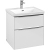 VILLEROY & BOCH Subway 3.0 závesná skrinka pod umývadlo, 2 zásuvky, 572 x 478 x 429 mm, Brilliant White, C57800VE