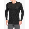 Mikina bez kapucne Smartwool Merino Hemp Blend Gear Up Long Sleeve Graphic Tee - black heather