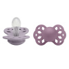 BIBS Infinity symetrické cumlíky zo silikónu 2ks - veľkosť 1 - Fossil Grey / Mauve