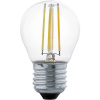 Eglo LED žiarovka s filamentmi, číra, E27, 4 W, 350 lm, 2700 K, pr. 4,5 cm
