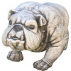 Záhradná figúrka - Buldogová psa záhradná postava vyrobená z betónu (Záhradná figúrka psa Bulldog vyrobená z betónu)