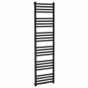 CERANO - Kúpeľňový radiátor Fulgidus - bočné pripojenie - 765W - čierna matná - 1800x530 mm