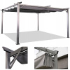Plechová strecha HardMaister 395 x 290 x 228 cm (Terasa Záhradná PERGOLA 3x4m Kryt na terasu kovový šedý 4x3 SPRINT)