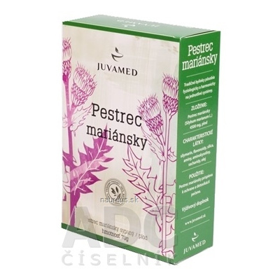 JUVAMED s.r.o. JUVAMED PESTREC MARIÁNSKY - PLOD bylinný čaj sypaný 1x70 g 70 g