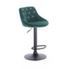 Barová stoličky Apolo Crystal Velur Green
