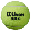 Wilson X3 Pack Speed Padel Ball WR8901101001 tennis balls (187650) Black One size