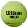 Wilson X3 Pack Speed Padel Ball WR8901101001 tennis balls (187650) One size