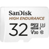 SanDisk High Endurance Monitoring pamäťová karta micro SDHC 32 GB Class 10, UHS-I, UHS-Class 3, v30 Video Speed Class vr. SD adaptéru; SDSQQNR-032G-GN6IA