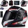 LS2 Helmets LS2 FF901 Advant X Spectrum flip-up prilba, čierna/biela/červená, 3XL (65/66)
