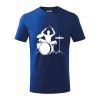 Bicie bubeník - Tričko detské bavlnené - 158 cm/12 rokov ( Kráľovská modrá )